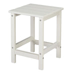 Table d'appoint carrée 14 en polyéthylène haute densité pour extérieur
