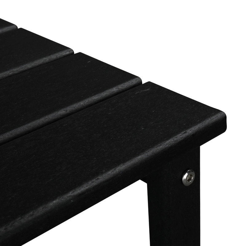 Table d'appoint carrée 14 en polyéthylène haute densité pour extérieur