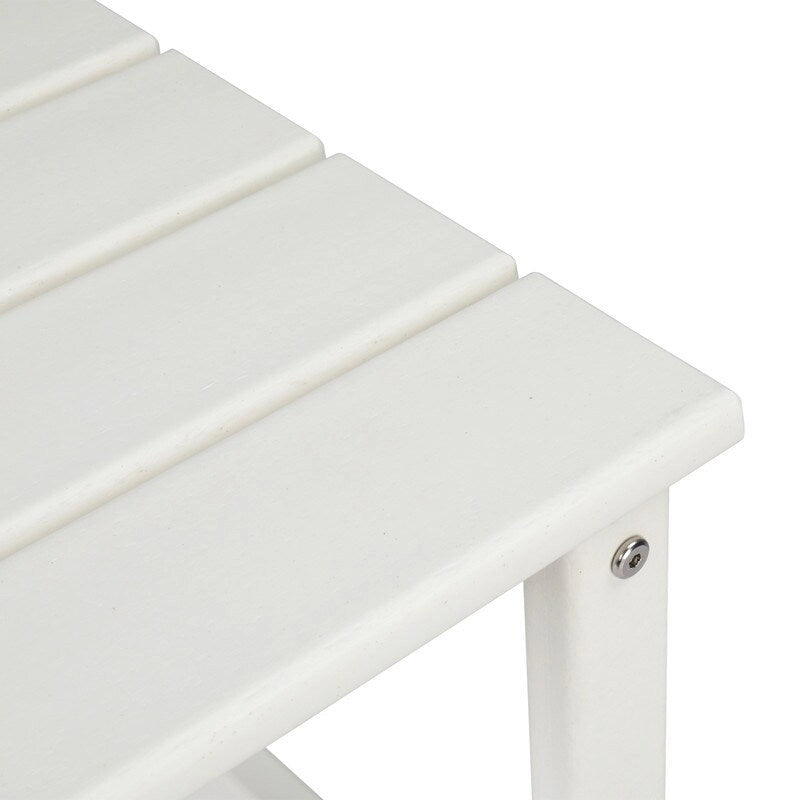 Table d'appoint carrée 14 en polyéthylène haute densité pour extérieur