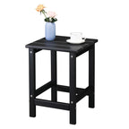 Table d'appoint carrée 14 en polyéthylène haute densité pour extérieur