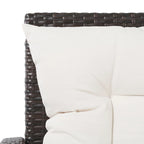 Ensemble de mobilier de patio vidaXL, canapé d'angle avec table en rotin - 120 x 70 x 66 cm