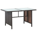 Ensemble de mobilier de patio vidaXL, canapé d'angle avec table en rotin - 120 x 70 x 66 cm