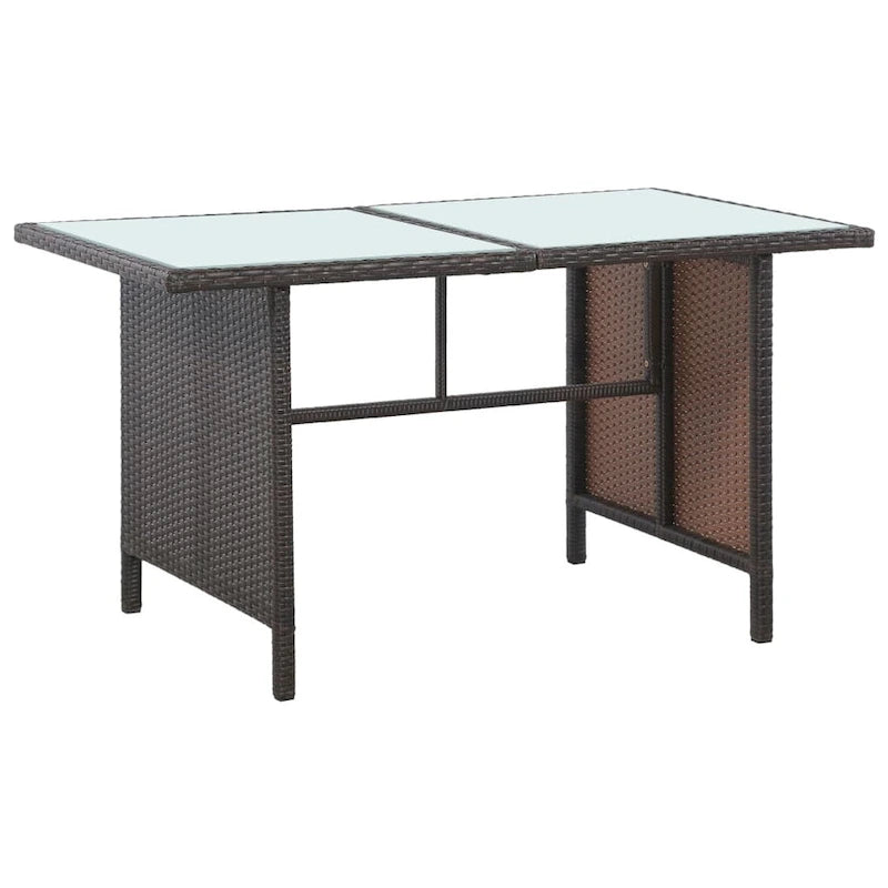 Ensemble de mobilier de patio vidaXL, canapé d'angle avec table en rotin - 120 x 70 x 66 cm