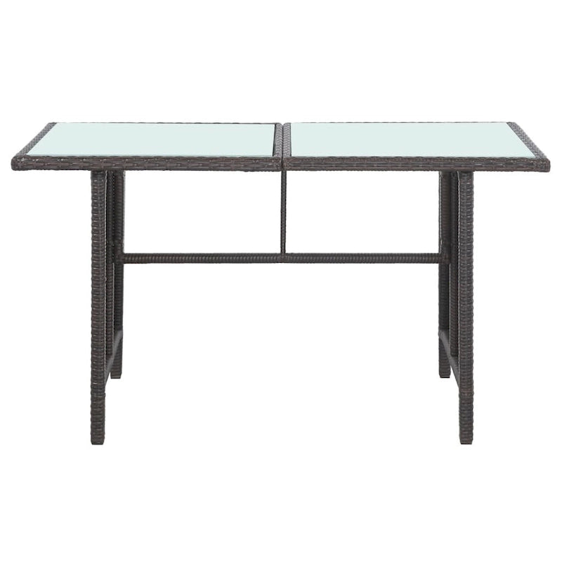 Ensemble de mobilier de patio vidaXL, canapé d'angle avec table en rotin - 120 x 70 x 66 cm