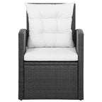 Ensemble de mobilier de patio vidaXL, canapé d'angle avec table en rotin - 120 x 70 x 66 cm