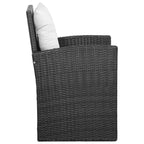 Ensemble de mobilier de patio vidaXL, canapé d'angle avec table en rotin - 120 x 70 x 66 cm