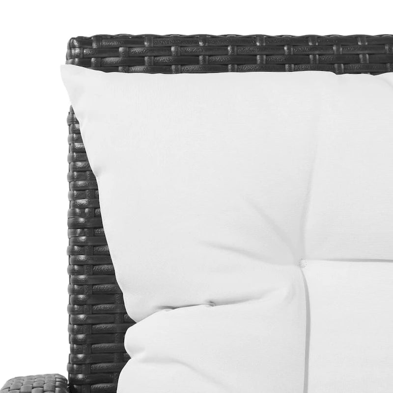 Ensemble de mobilier de patio vidaXL, canapé d'angle avec table en rotin - 120 x 70 x 66 cm