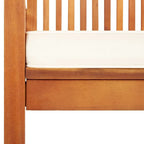 Chaise de salle à manger moderne vidaXL, chaise de patio avec coussin, bois massif d'acacia