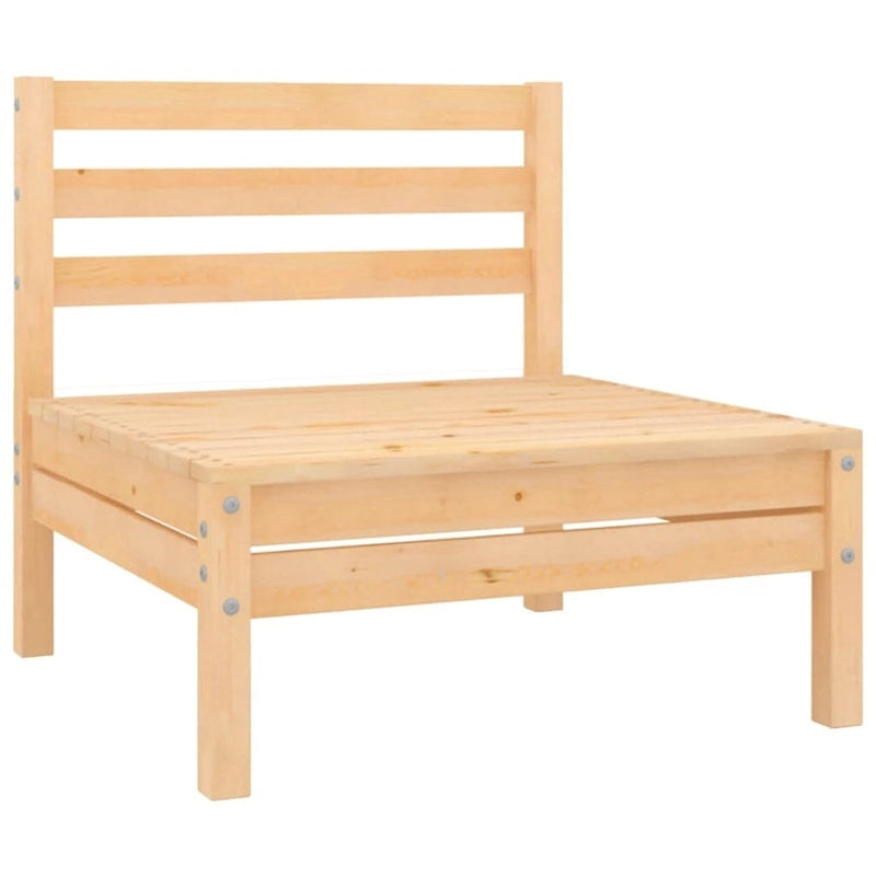 Canapé d'extérieur 2 places en pin massif vidaXL, multicolore - 25 x 25 x 24,6