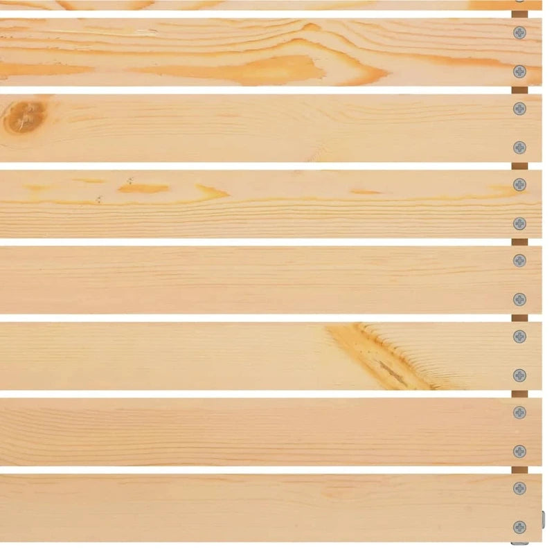 Canapé d'extérieur 2 places en pin massif vidaXL, multicolore - 25 x 25 x 24,6