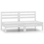 Canapé d'extérieur 2 places en pin massif vidaXL, multicolore - 25 x 25 x 24,6