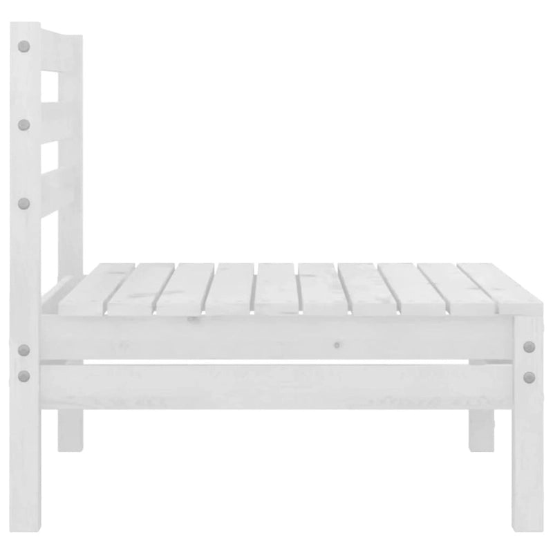 Canapé d'extérieur 2 places en pin massif vidaXL, multicolore - 25 x 25 x 24,6
