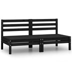Canapé d'extérieur 2 places en pin massif vidaXL, multicolore - 25 x 25 x 24,6