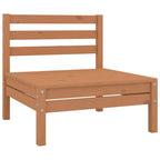 Canapé d'extérieur 2 places en pin massif vidaXL, multicolore - 25 x 25 x 24,6
