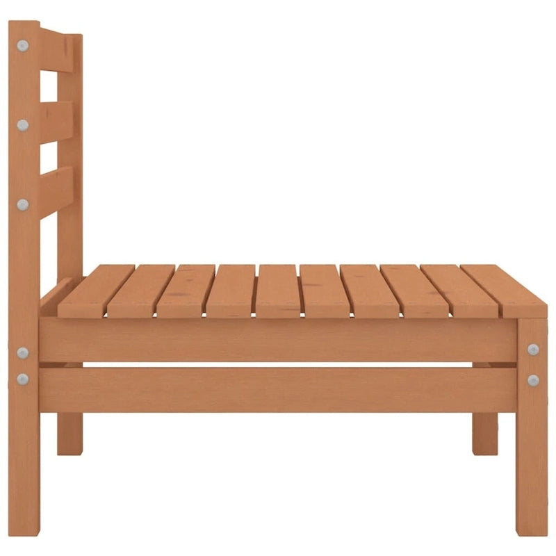 Canapé d'extérieur 2 places en pin massif vidaXL, multicolore - 25 x 25 x 24,6