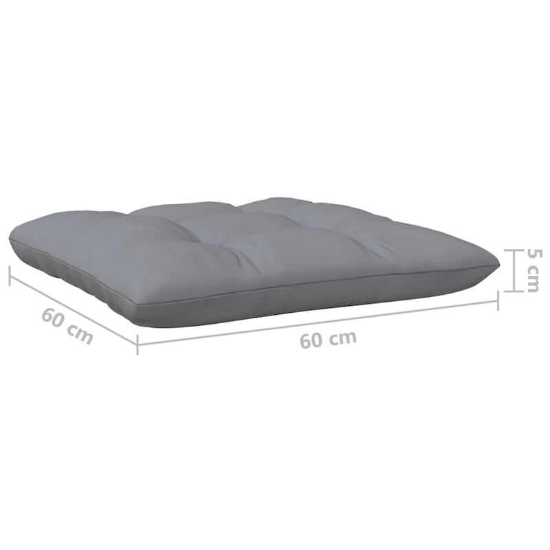 Canapé de patio 2 places en pin massif vidaXL avec coussins d'assise multicolores - 25 x 25 x 24,6