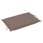 Chaise longue de jardin vidaXL avec coussin, en bois d'acacia massif - 72,4 x 21,7 x 25,2