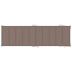 Chaise longue de jardin vidaXL avec coussin, en bois d'acacia massif - 72,4 x 21,7 x 25,2