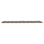 Chaise longue de jardin vidaXL avec coussin, en bois d'acacia massif - 72,4 x 21,7 x 25,2