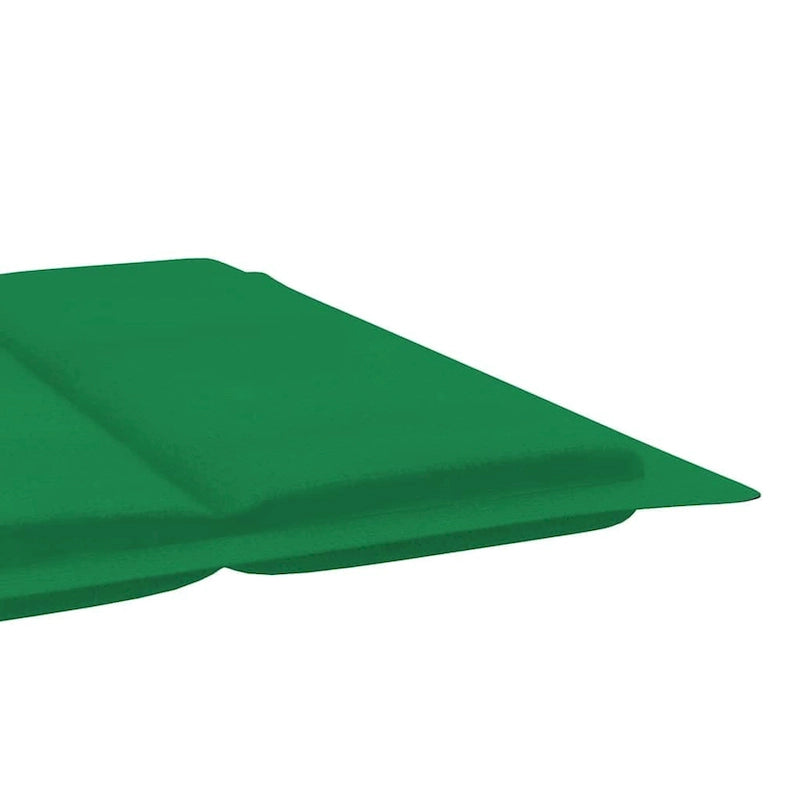Chaise longue de jardin vidaXL avec coussin, en bois d'acacia massif - 72,4 x 21,7 x 25,2