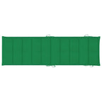 Chaise longue de jardin vidaXL avec coussin, en bois d'acacia massif - 72,4 x 21,7 x 25,2
