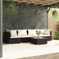 Canapé d'angle de patio vidaXL, canapé deux places, fauteuil d'extérieur en rotin synthétique