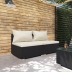 vidaXL Patio Sofa Sectional Sofa Couch Loveseat Outdoor Armchair Poly Rattan