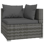 Canapé d'angle de patio vidaXL, canapé deux places, fauteuil d'extérieur en rotin synthétique