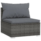 Canapé d'angle de patio vidaXL, canapé deux places, fauteuil d'extérieur en rotin synthétique
