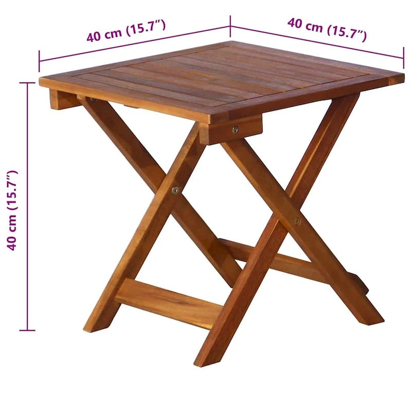 Ensemble de 2 chaises longues vidaXL avec table et coussins en bois d'acacia massif - 72,4 x 21,7 x 25,2
