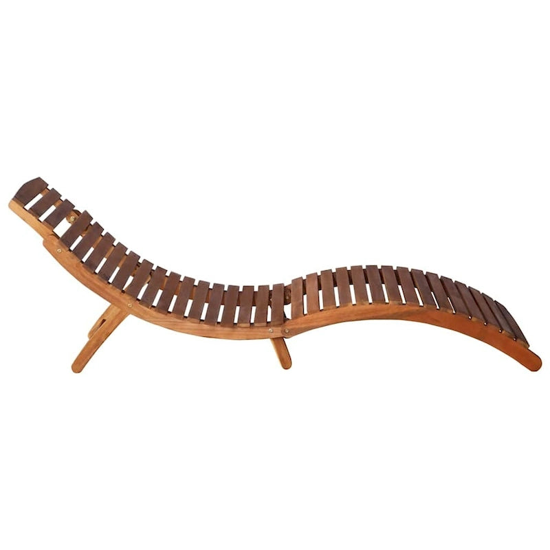 Ensemble de 2 chaises longues vidaXL avec table et coussins en bois d'acacia massif - 72,4 x 21,7 x 25,2