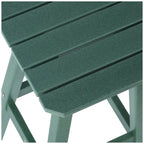 Tabourets de comptoir carrés d'extérieur Polytrends Laguna HDPE tous temps 24 pouces (ensemble de 3)