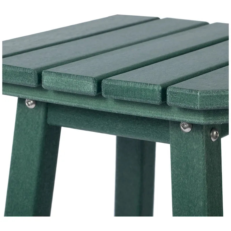 Tabourets de comptoir carrés d'extérieur Polytrends Laguna HDPE tous temps 24 pouces (ensemble de 3)