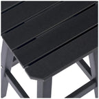 Tabourets de comptoir carrés d'extérieur Polytrends Laguna HDPE tous temps 24 pouces (ensemble de 3)