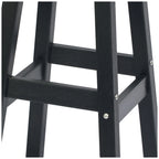 Tabourets de comptoir carrés d'extérieur Polytrends Laguna HDPE tous temps 24 pouces (ensemble de 3)
