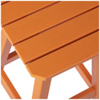 Tabourets de comptoir carrés d'extérieur Polytrends Laguna HDPE tous temps 24 pouces (ensemble de 3)