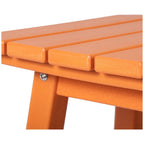 Tabourets de comptoir carrés d'extérieur Polytrends Laguna HDPE tous temps 24 pouces (ensemble de 3)