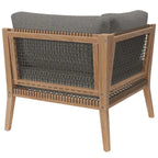 Chaise d'angle de patio en bois de teck Clearwater Outdoor