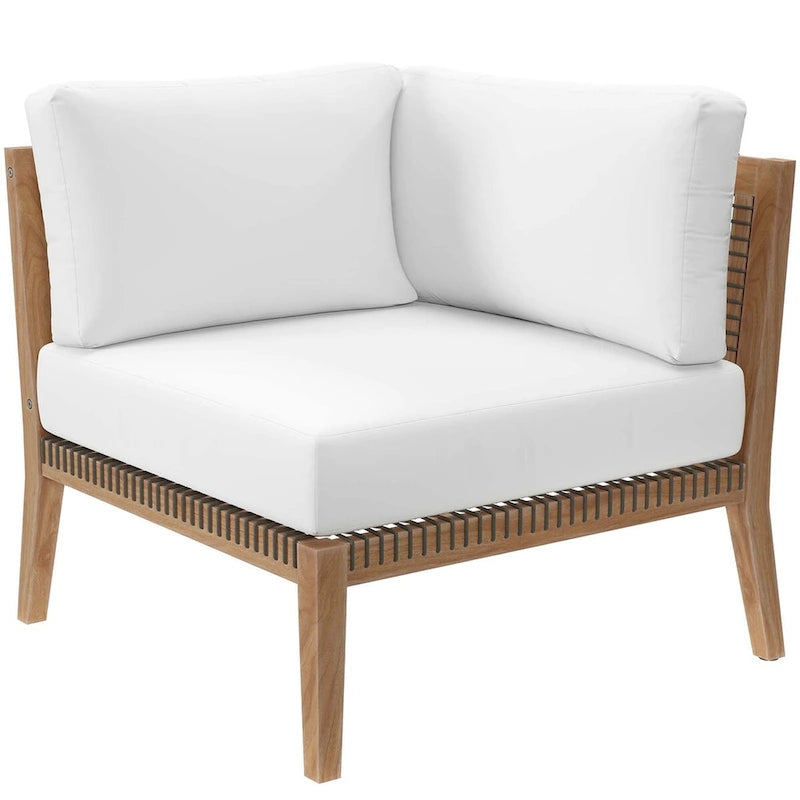 Chaise d'angle de patio en bois de teck Clearwater Outdoor