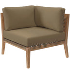 Chaise d'angle de patio en bois de teck Clearwater Outdoor