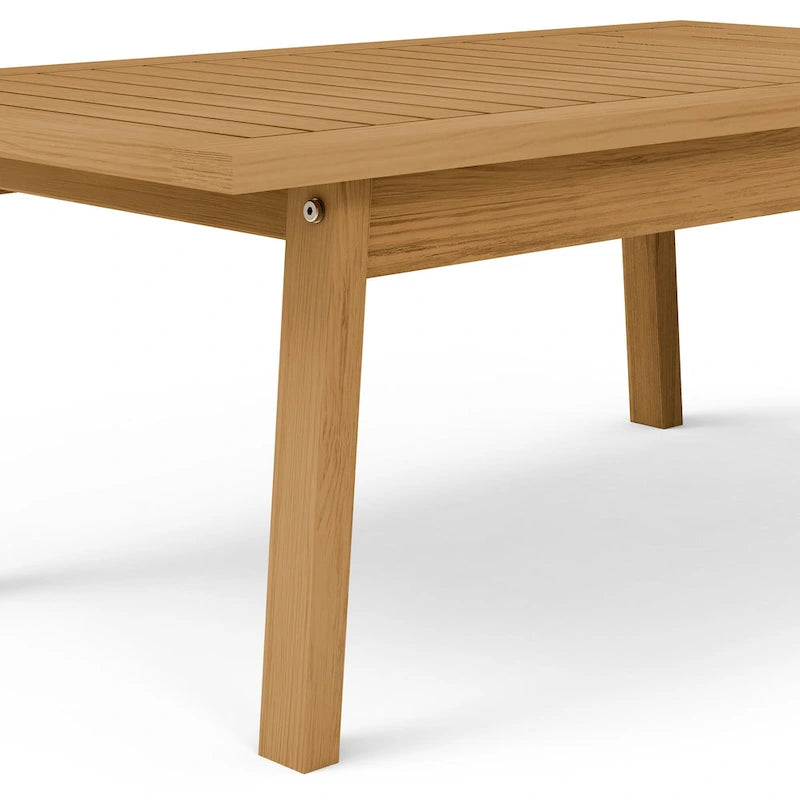 Ensemble de conversation de patio en bois d'acacia 4 pièces