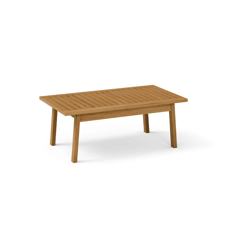 Ensemble de conversation de patio en bois d'acacia 4 pièces