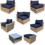 Ensemble de 11 chaises Ventura en rotin