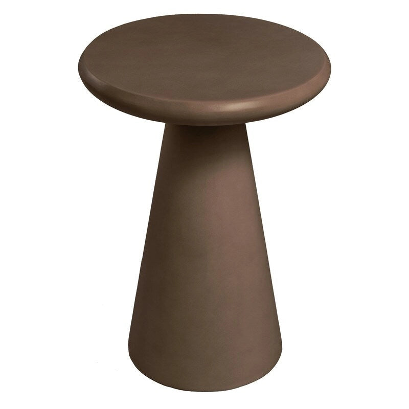 Table d'appoint extérieure Patio Watcher 16 po en béton Mgo en forme de champignon