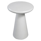 Table d'appoint extérieure Patio Watcher 16 po en béton Mgo en forme de champignon