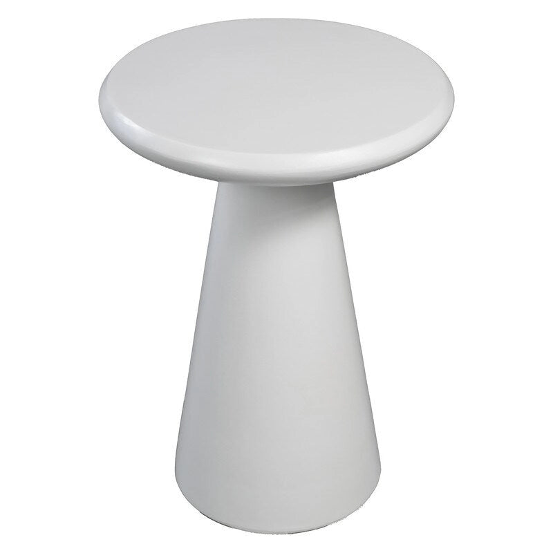 Table d'appoint extérieure Patio Watcher 16 po en béton Mgo en forme de champignon
