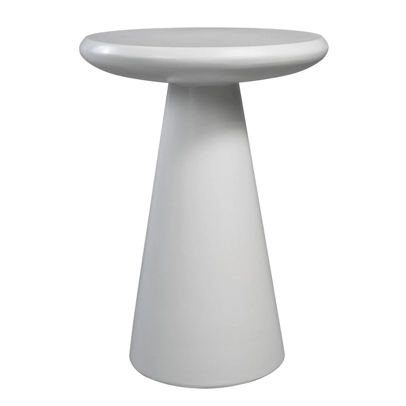 Table d'appoint extérieure Patio Watcher 16 po en béton Mgo en forme de champignon