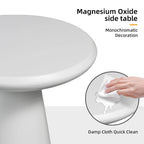 Table d'appoint extérieure Patio Watcher 16 po en béton Mgo en forme de champignon