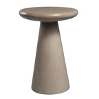 Table d'appoint extérieure Patio Watcher 16 po en béton Mgo en forme de champignon
