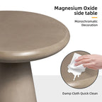 Table d'appoint extérieure Patio Watcher 16 po en béton Mgo en forme de champignon